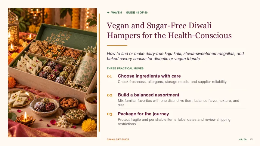 Diwali gift guide slide 48: Vegan and Sugar-Free Diwali Hampers for the Health-Conscious