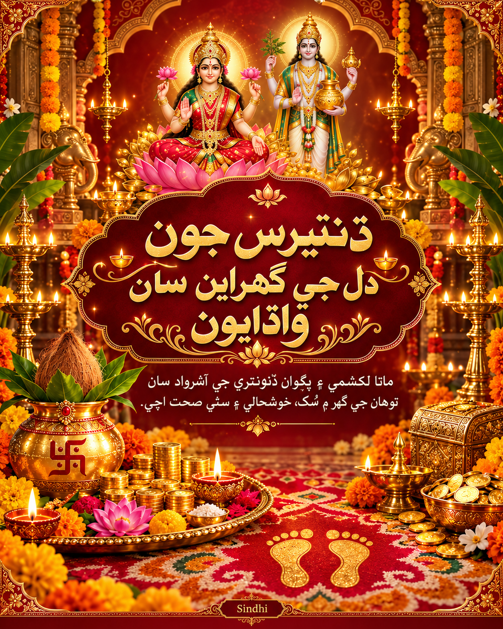 Dhanteras Card Windhi - Dhanteras greeting image