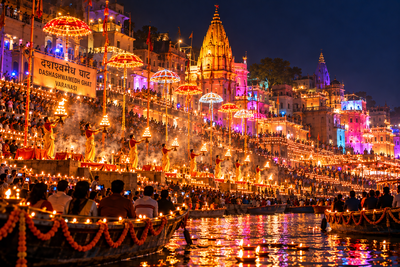 Dev Deepawali celebration at Dashashwamedh Ghat in Varanasi