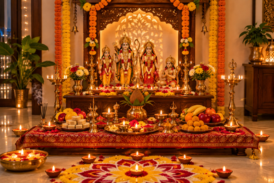 Diwali Lakshmi Puja at home
