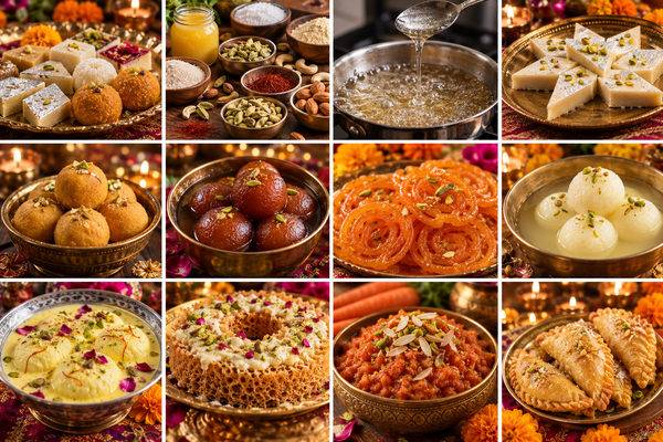 Traditional Indian festive sweets